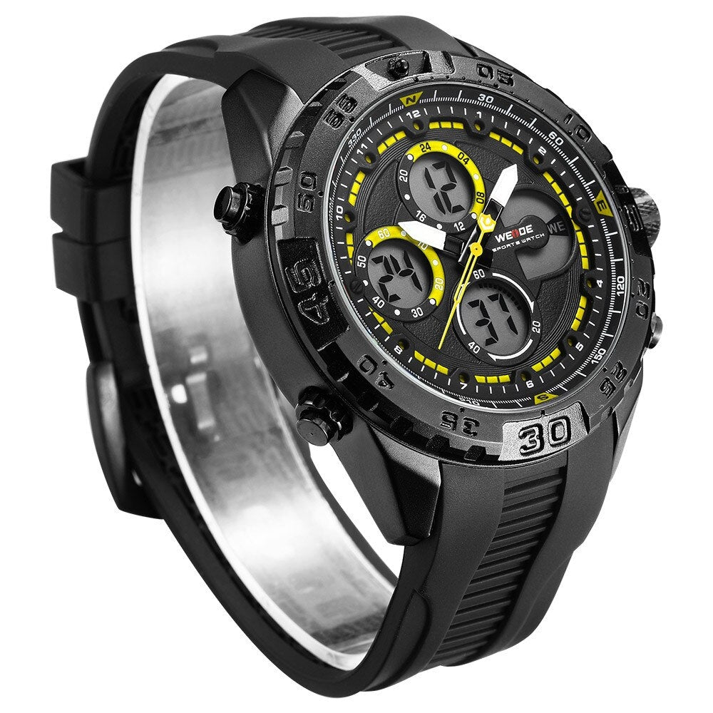 WEIDE Andromeda Silicone Ion Black/Yellow Watch