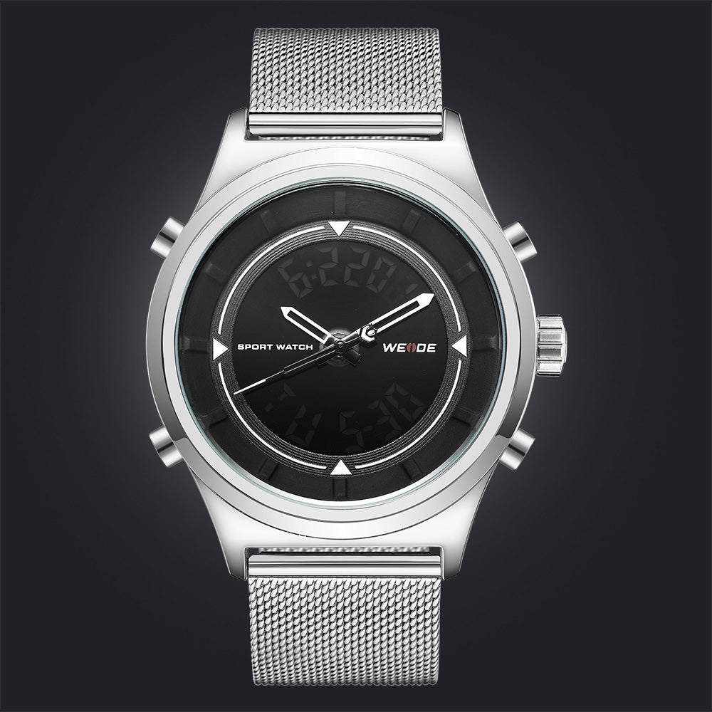 WEIDE Classic Mila Dual Time Silver/Black Watch