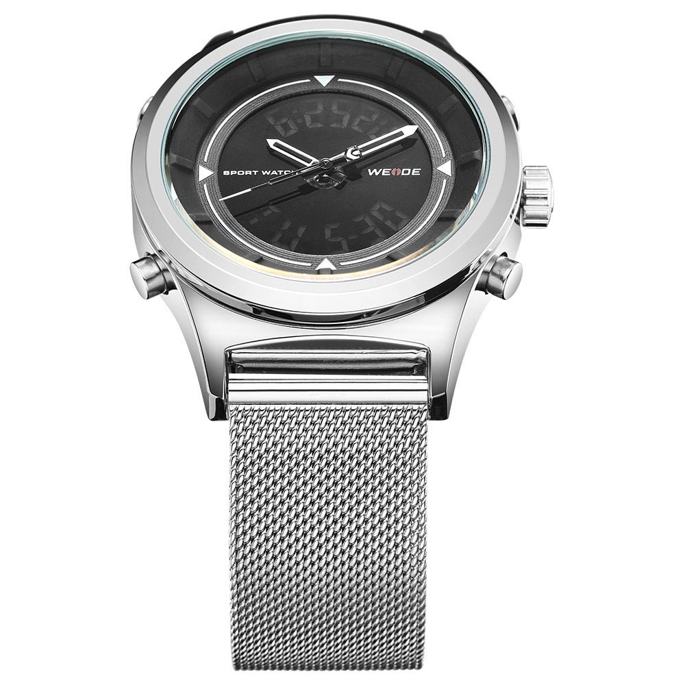 WEIDE Classic Mila Dual Time Silver/Black Watch