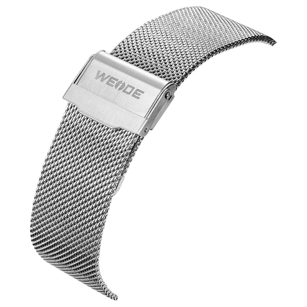 WEIDE Classic Mila Dual Time Silver Watch