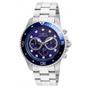 INVICTA Men's 45mm Classic Pro Diver Chronograph Silver/Blue Watch