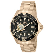 INVICTA Men's 47mm Automatic Grand Pro Diver Rose Gold / Guilloche Black 300m Watch