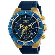 INVICTA Men's Aviator Silicone Blue 49mm Watch