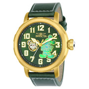 INVICTA Men's Disney Mickey Mouse Limited Edition Automatic Gold / Dark Green Watch