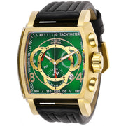 INVICTA Men's S1 Rally Swiss Chronograph Gold/Green Leather Watch