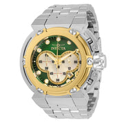 INVICTA Men's Coalition Forces X-Wing 46mm Chronograph Steel Silver / Gold / Green Watch