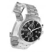 INVICTA Men's Classic Chrono Carbon 48mm Silver/Black Watch