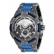 INVICTA Men's Bolt 52mm Carbon Fiber Gunmetal/Blue Watch