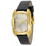 INVICTA Women's Lupah Leather Gold/Black 29mm Watch + FREE Extra Straps