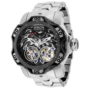 INVICTA Men's Reserve Venom Aluminium Dual Turbine Power Reserve Automatic Silver / Black Watch