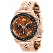 INVICTA Men's Speedway 39.5mm Jubilee Rose Gold/Chocolate Watch