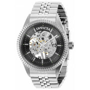 INVICTA Men's Classic Skeleton Automatic 43mm Steel/Black Watch