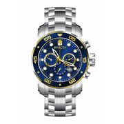 INVICTA Men's Colossus Pro Diver Silver/Blue/Gold Watch