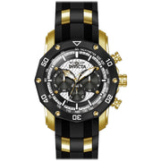 INVICTA Men's Elite Pro Diver 50mm Black/Gold/Fiber Watch