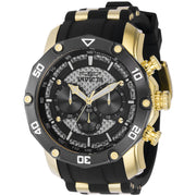 INVICTA Men's Elite Pro Diver 50mm Black/Gold/Fiber Watch