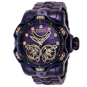 INVICTA Men's Reserve Venom Aluminium Dual Turbine Power Reserve Automatic Purple / Gold Watch