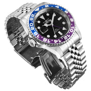 INVICTA Men's Pro Diver Swiss Inverted 42mm GMT Purple 200m Jubilee Bracelet Watch