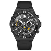 INVICTA Men's Aviator SPANGLED 50mm Black Silicone Chronograph Watch