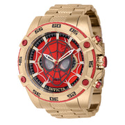 INVICTA Men's Marvel Limited Edition Spiderman Steel Chronograph Gold / Red Watch