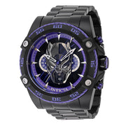 INVICTA Men's Marvel Limited Edition Black Panther Steel Chronograph Black Watch