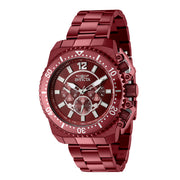 INVICTA Men's Pro Diver Commando 48mm Burghandy Red Steel Chronograph Watch