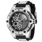 INVICTA Men's Marvel Limited Edition Punisher 51mm Chronograph Silcone Infused Silver / Black Watch