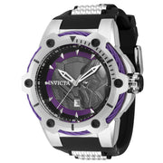 INVICTA Men's Marvel Limited Edition Black Panther Chronograph Silcone Infused Silver / Purple Watch