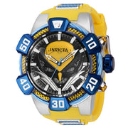 INVICTA Men's Marvel Limited Edition Wolverine Chronograph Silver / Yellow Watch