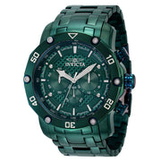 INVICTA Men's Elite Pro Diver 50mm Emerald Green Ionic Steel Chronograph Watch