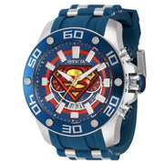 INVICTA Men's DC Comics Limited Edition Superman 50mm Vintage Supes Silver / Blue / Red Chronograph Watch