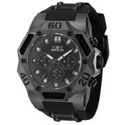 INVICTA Men's Coalition Forces 48mm Chronograph Steel Infused Silicone Dark Edition Watch