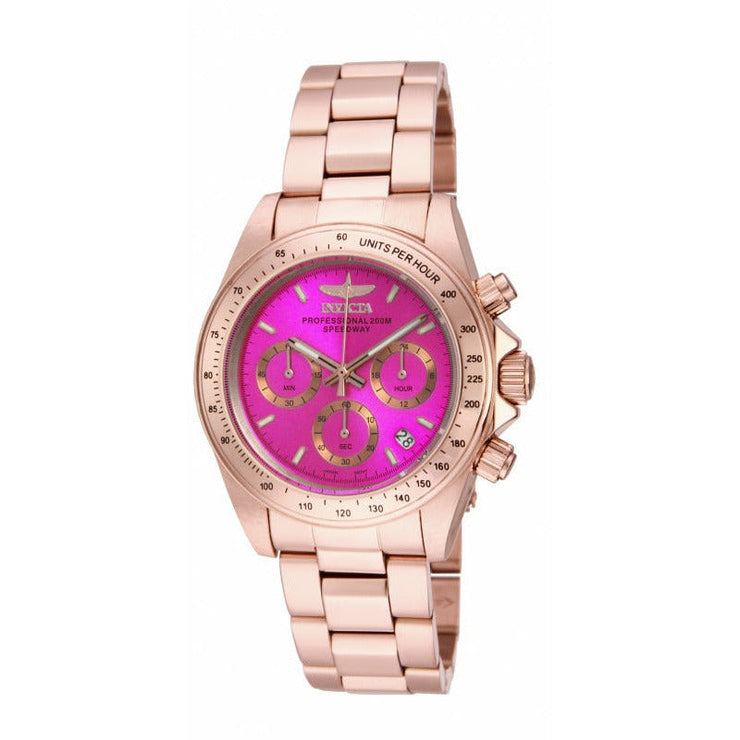 INVICTA Speedway Lady 39mm Rose Gold/Pink Watch