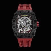 TSAR BOMBA Carbon Fiber Men's Automatic Watch TB8208CF-02 Red