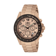 INVICTA Men's Speedway Montenegro 43mm Rose Gold / Black Chronograph Watch