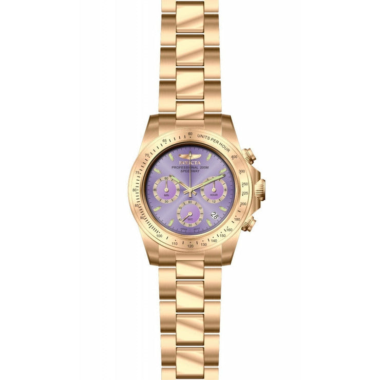 INVICTA Speedway Lady 39mm Rose Gold/Purple Watch