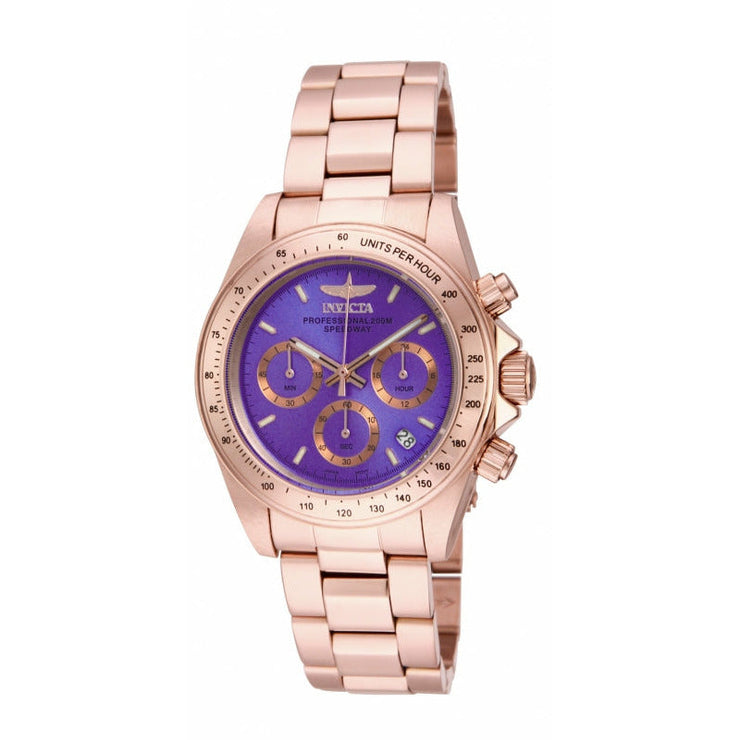 INVICTA Speedway Lady 39mm Rose Gold/Purple Watch