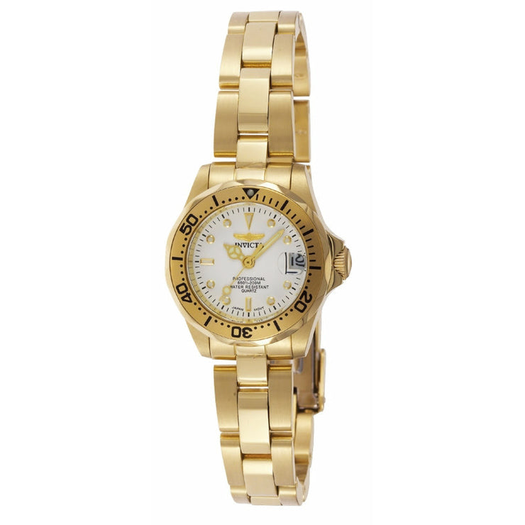 INVICTA Pro Diver Lady Petite 24mm Gold/White Watch