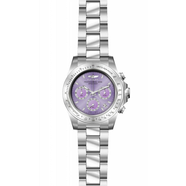 INVICTA Speedway Lady 39mm Silver/Purple Watch