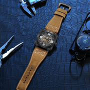 INFANTRY REVOLUTION AVIATEUR FALCON SKELETON IONIC/BROWN Watch