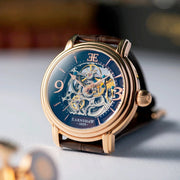 THOMAS EARNSHAW LONGCASE GRANDE SKELETON AUTOMATIC Brandy Rose Gold  ES-8011-07 Watch