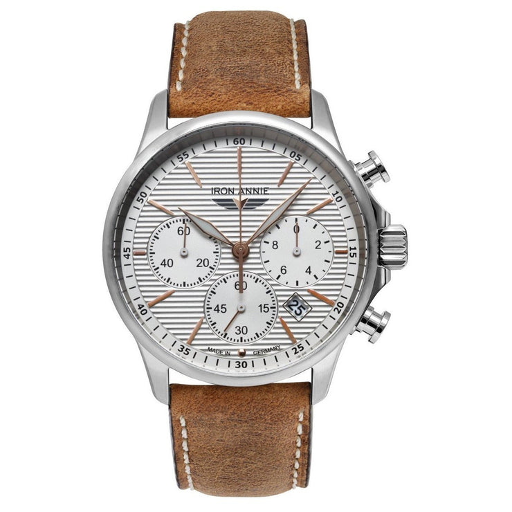 IRON ANNIE WELLBLECH Chronograph Silver/Tan Watch