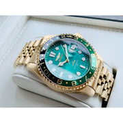INVICTA Men's 43mm Jubilee Automatic Pro Diver Gold Edition/Green Watch