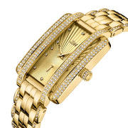 Mink .12 ctw Diamond 18K Gold-Plated Stainless Steel Watch