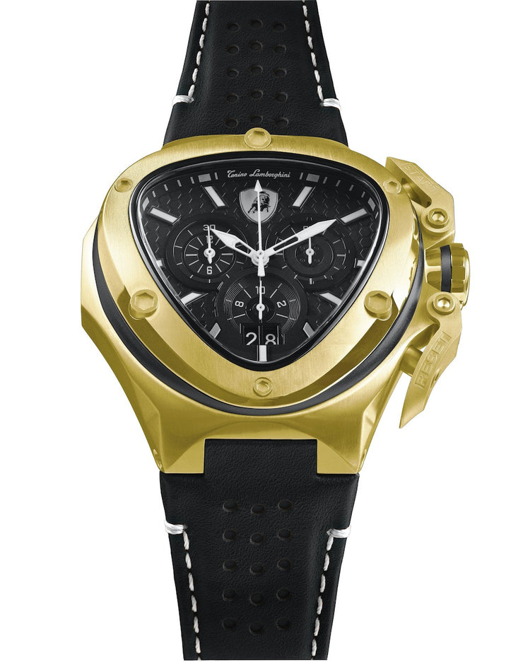 Spyder X SS Chrono Watch Gold