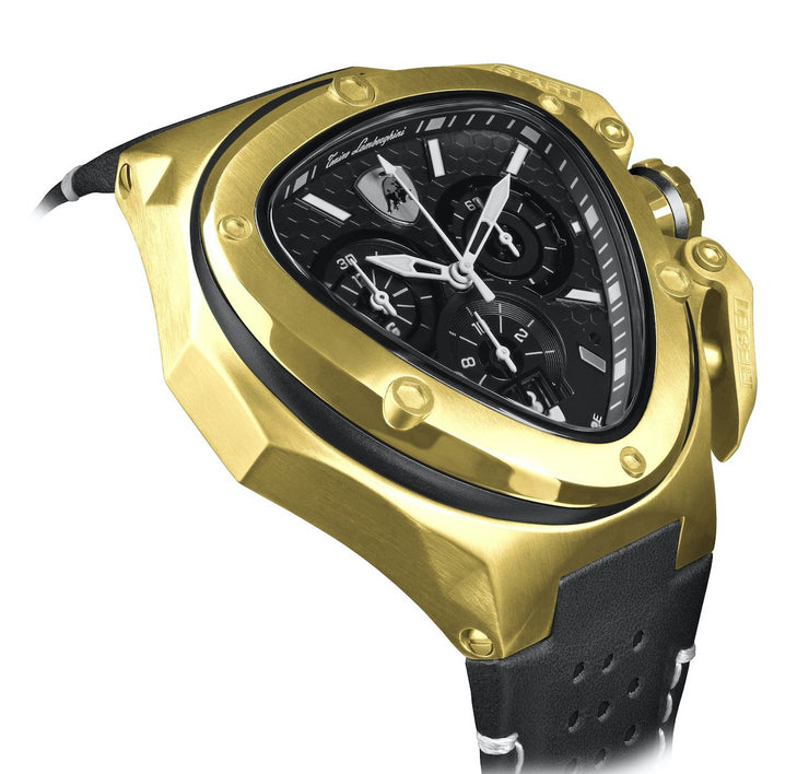 Spyder X SS Chrono Watch Gold