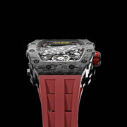 TSAR BOMBA Carbon Fiber Men's Automatic Watch TB8208CF-02 Red