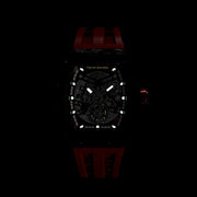 TSAR BOMBA Carbon Fiber Men's Automatic Watch TB8208CF-02 Red