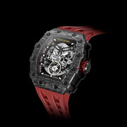 TSAR BOMBA Carbon Fiber Men's Automatic Watch TB8208CF-02 Red