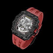 TSAR BOMBA Carbon Fiber Men's Automatic Watch TB8208CF-02 Red