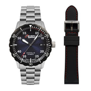 ZEPPELIN Men's Eurofighter Typhoon Automatic 7268M-3 Night-Glow Watch + FREE Leather Strap